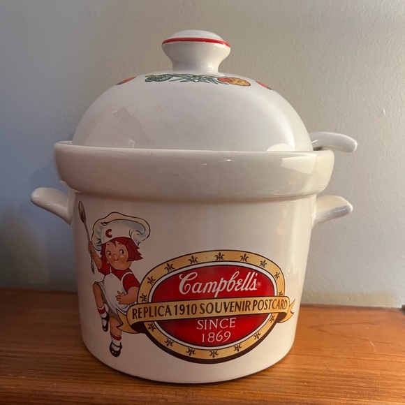 1996 campbell’s soup tureen with ladle - Picture 2 of 9